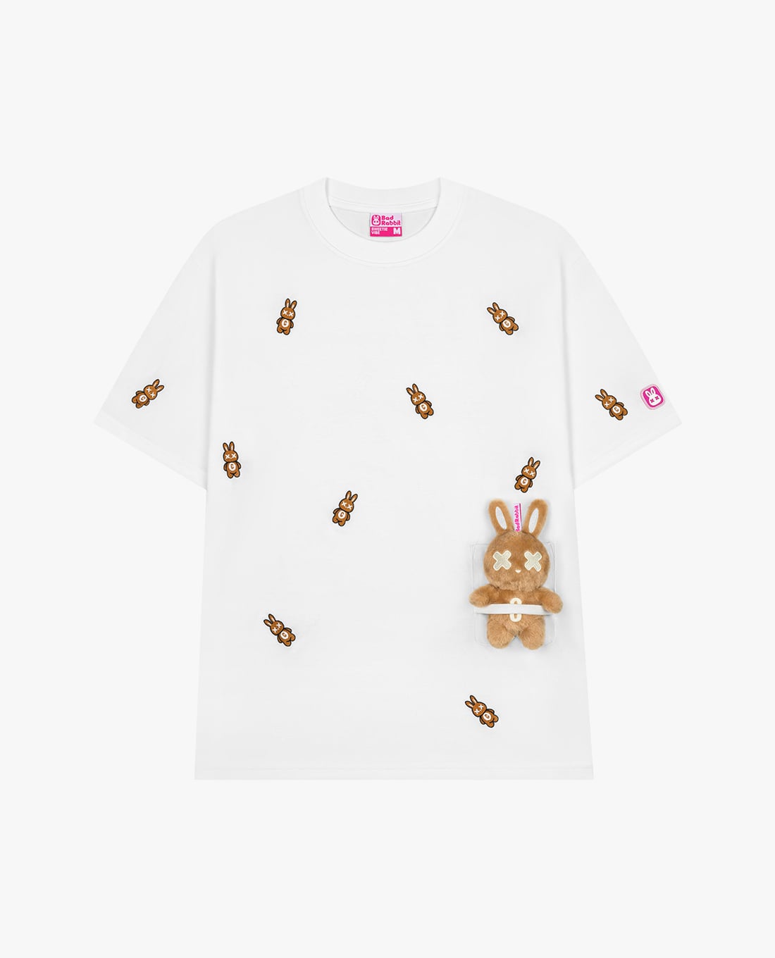 BAD RABBIT CLUB - Áo thun unisex cổ tròn tay ngắn Mami Rabbit