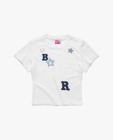  BAD RABBIT CLUB - Áo thun nữ cổ tròn tay ngắn Blue Star 