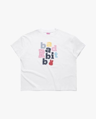  BAD RABBIT CLUB - Áo thun unisex cổ tròn tay ngắn Palettie 