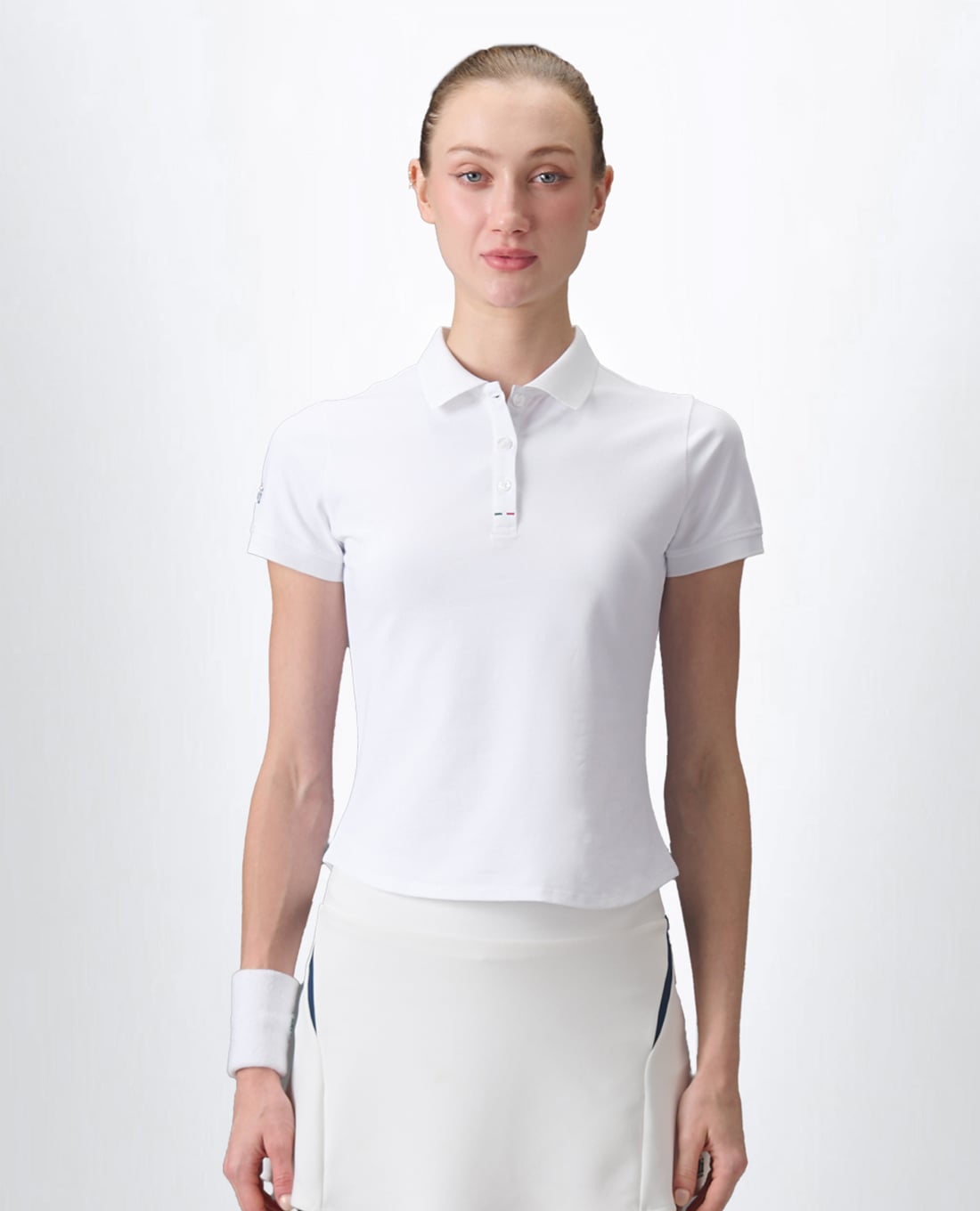PILI - Áo polo nữ cổ bẻ tay ngắn phom croptop