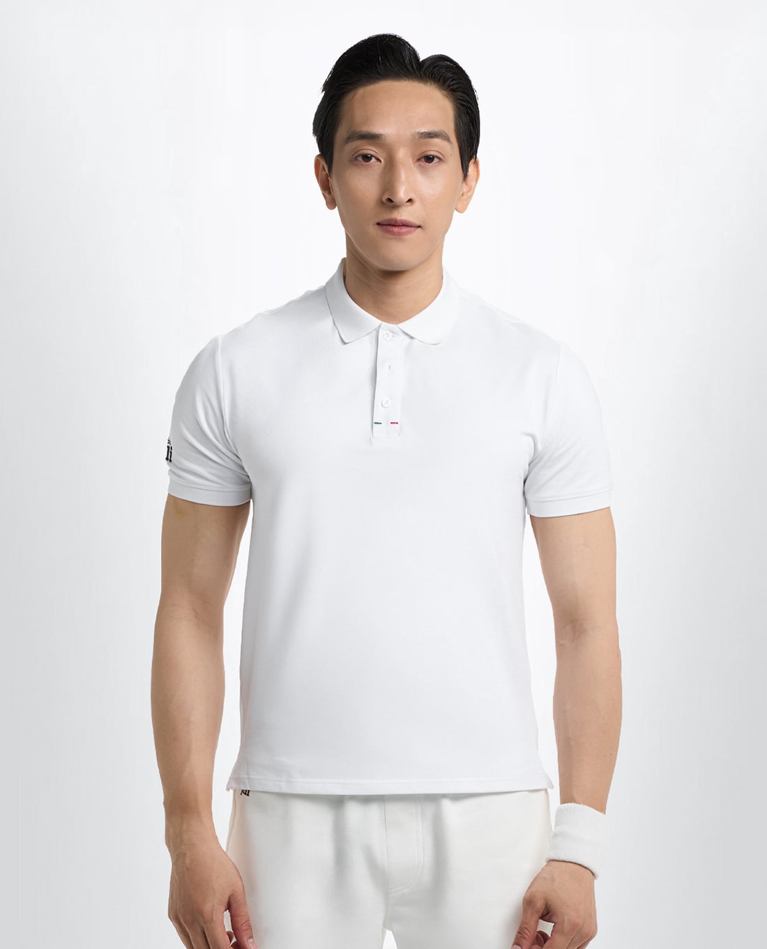 PILI - Áo polo nam cổ bẻ tay ngắn phối logo