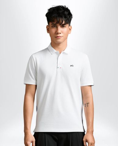 PILI - Áo polo nam tay ngắn phối patch logo 