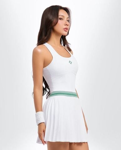 PILI - Đầm thể thao mini sát nách xếp li 