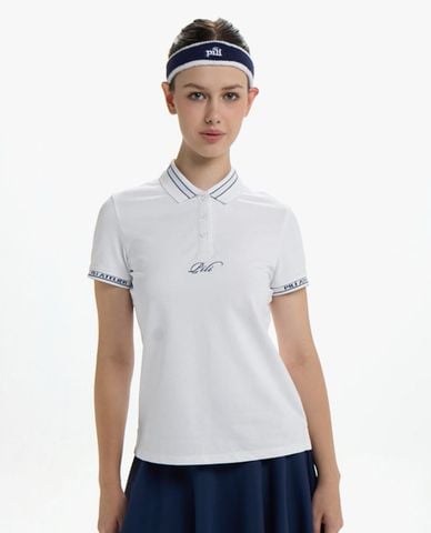  PILI - Áo polo nữ cổ bẻ tay ngắn phối viền 