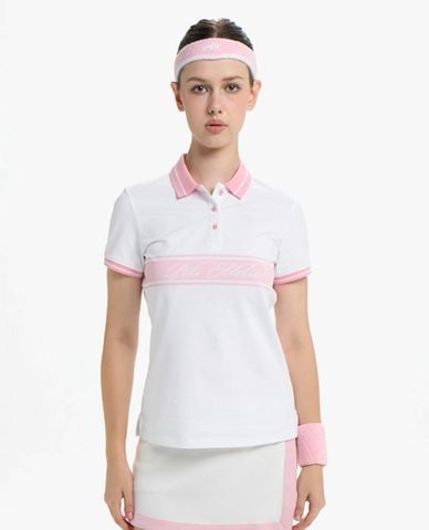  PILI - Áo polo nữ cổ bẻ tay ngắn phối viền 