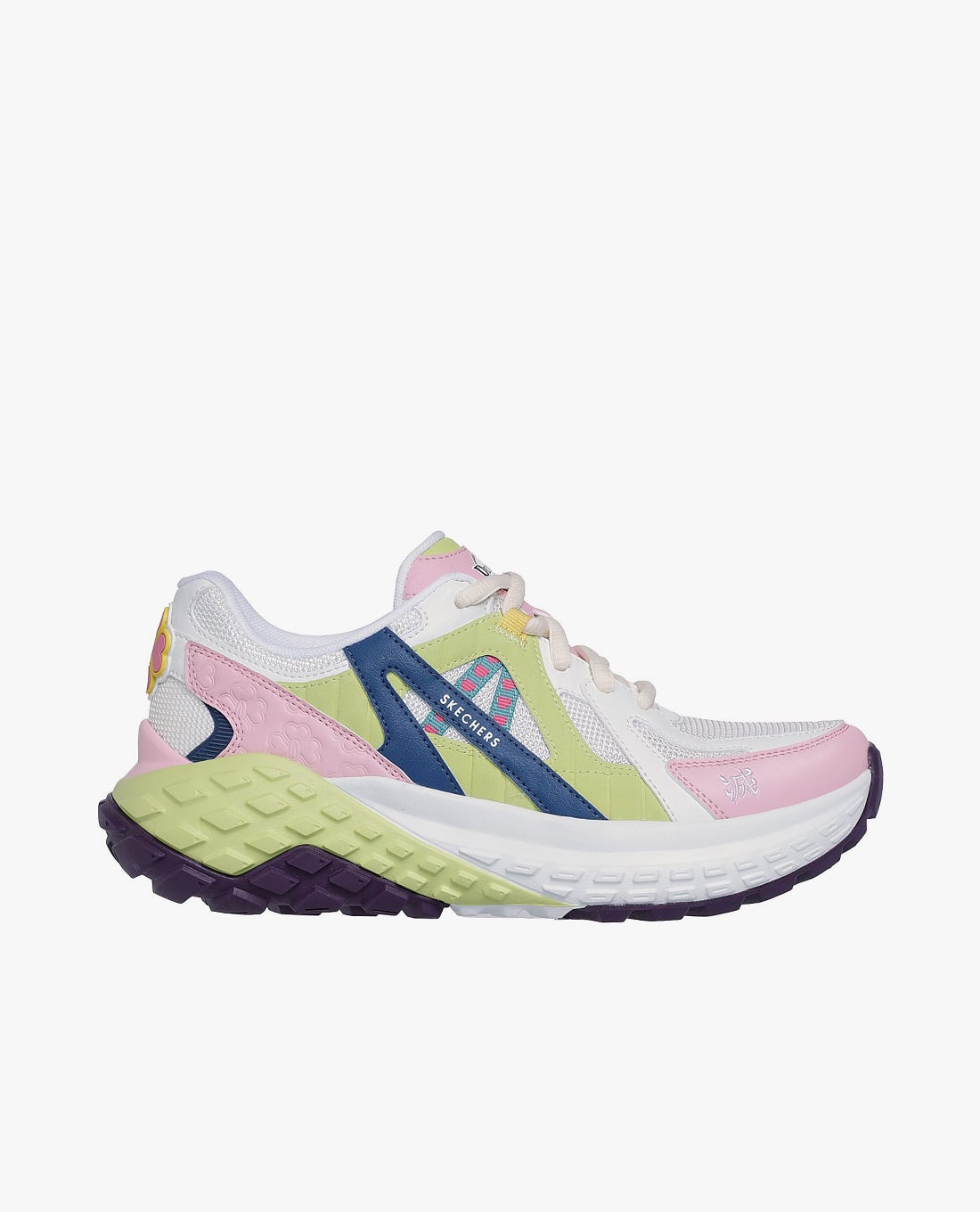 SKECHERS - Giày sneakers nữ cổ thấp Demon Slayer