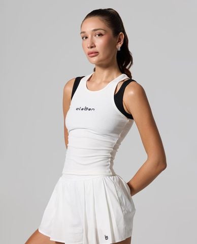  OLABEN - Áo ba lỗ thể thao nữ phom ôm hai lớp Racer 