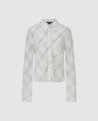  URBAN REVIVO - Áo sơ mi nữ tay dài xuyên thấu 