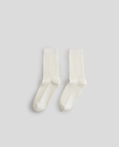  URBAN REVIVO - Set 3 vớ nam cổ cao dệt gân 
