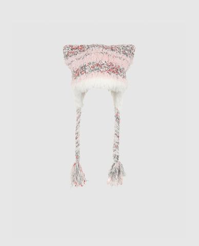  URBAN REVIVO - Nón len nữ tai mèo phối lông 