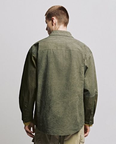  URBAN REVIVO - Áo sơ mi nam tay dài phối túi 