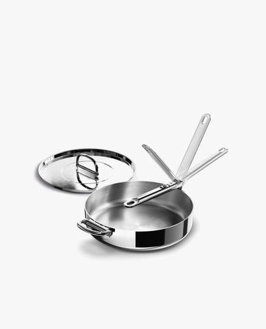  JOSEPH JOSEPH - Chảo inox tay cầm gấp gọn kèm nắp tiện lợi 