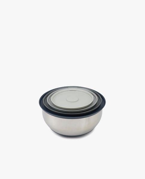  JOSEPH JOSEPH - Set 4 tô trộn inox kèm nắp silicone xếp chồng 