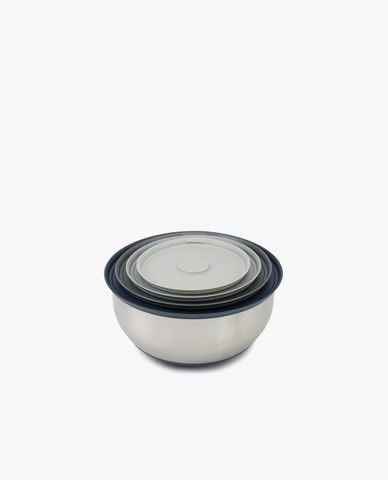  JOSEPH JOSEPH - Set 4 tô trộn inox kèm nắp silicone xếp chồng 