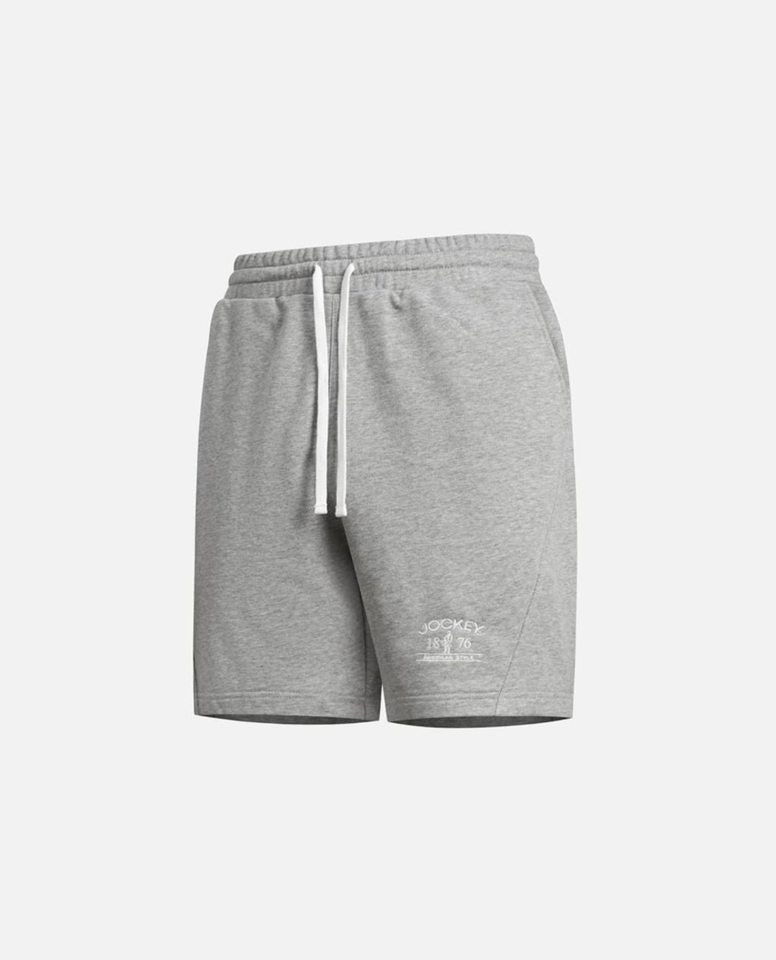 JOCKEY - Quần short nữ tập luyện lưng thun da cá thêu logo
