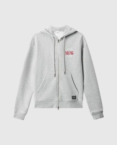  JOCKEY - Áo khoác phối mũ unisex cotton cvc 