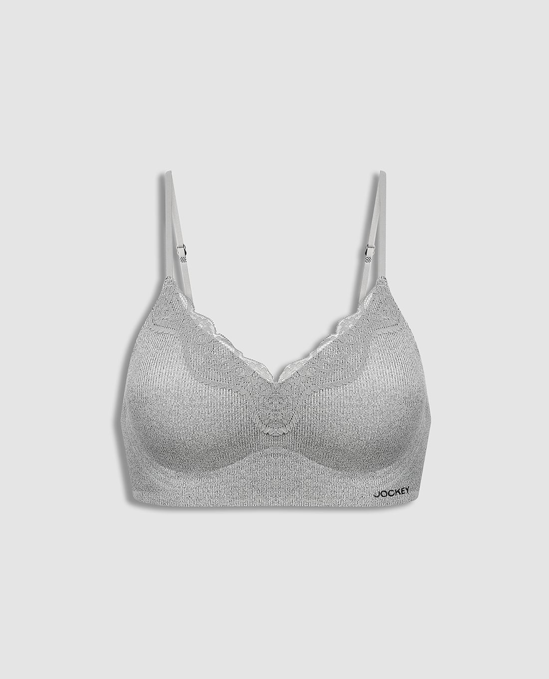 JOCKEY - Áo ngực seamless phối ren mút mỏng