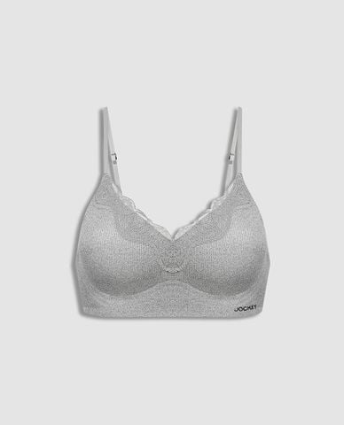  JOCKEY - Áo ngực seamless phối ren mút mỏng 