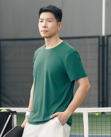  DUNLOP - Áo thun thể thao nam tay ngắn hiện đại 