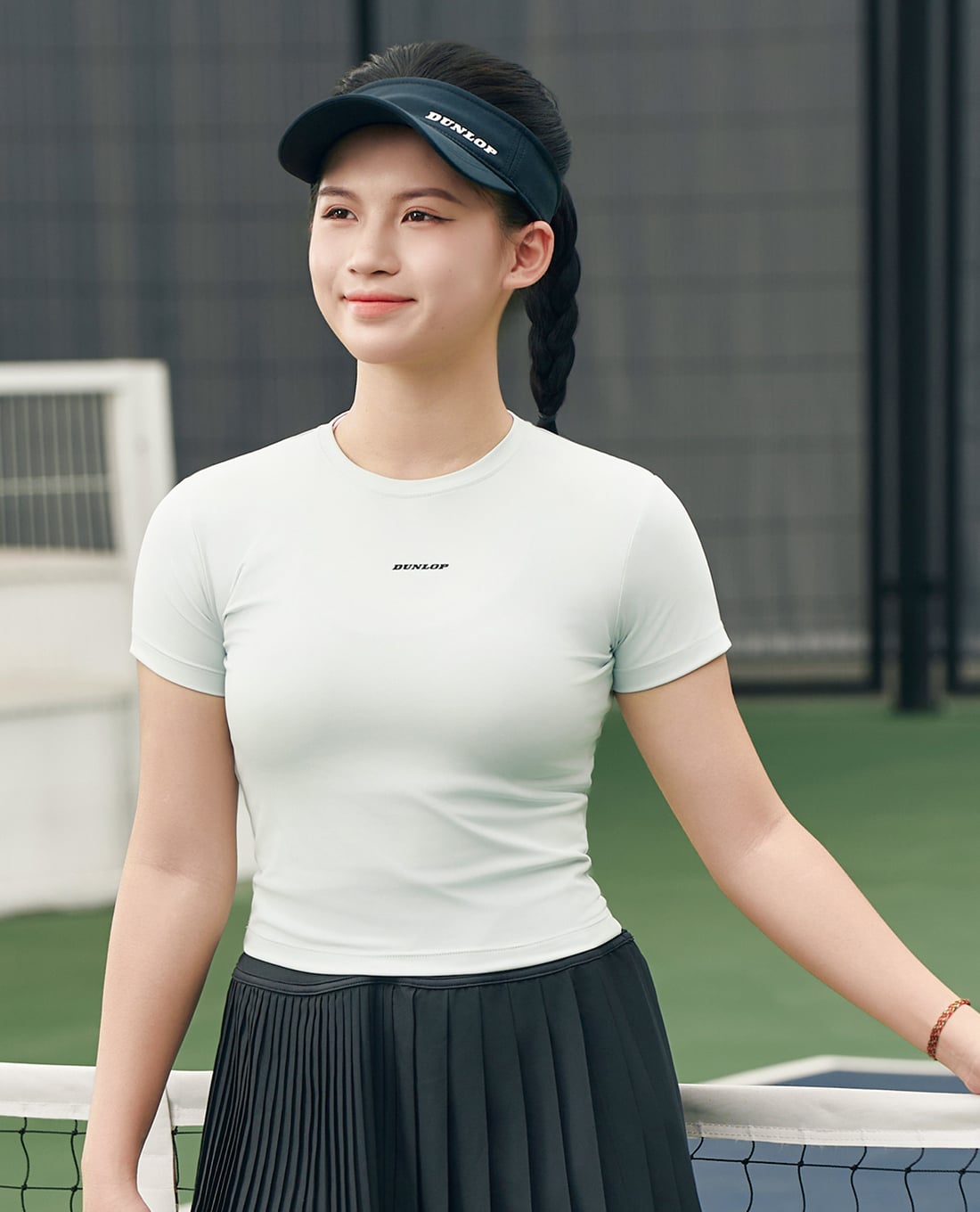 DUNLOP - Áo thun thể thao nữ tay ngắn phom croptop
