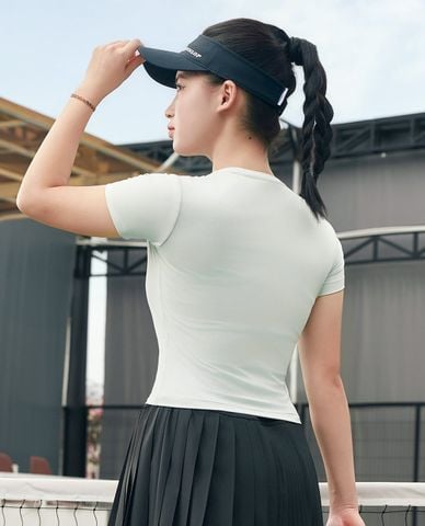  DUNLOP - Áo thun thể thao nữ tay ngắn phom croptop 