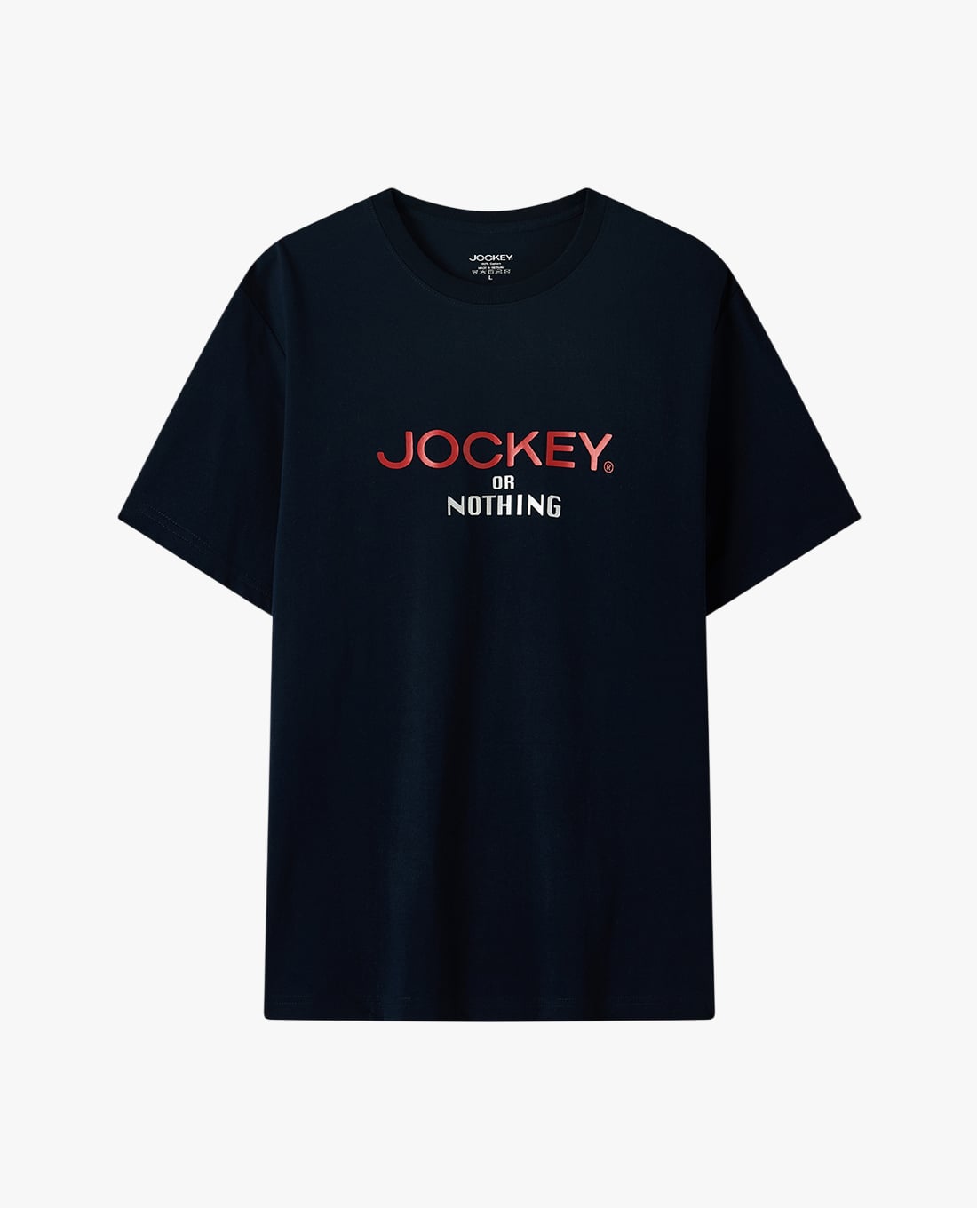 JOCKEY - Áo thun nam cổ tròn tay ngắn in logo