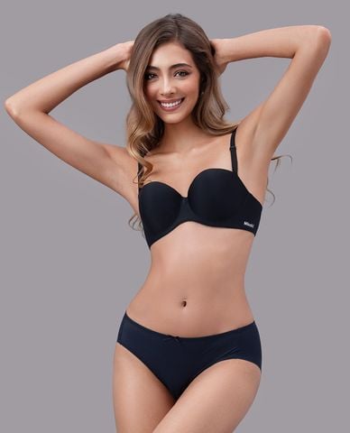  MISAKI - Quần lót bikini nữ poly spandex trơn 