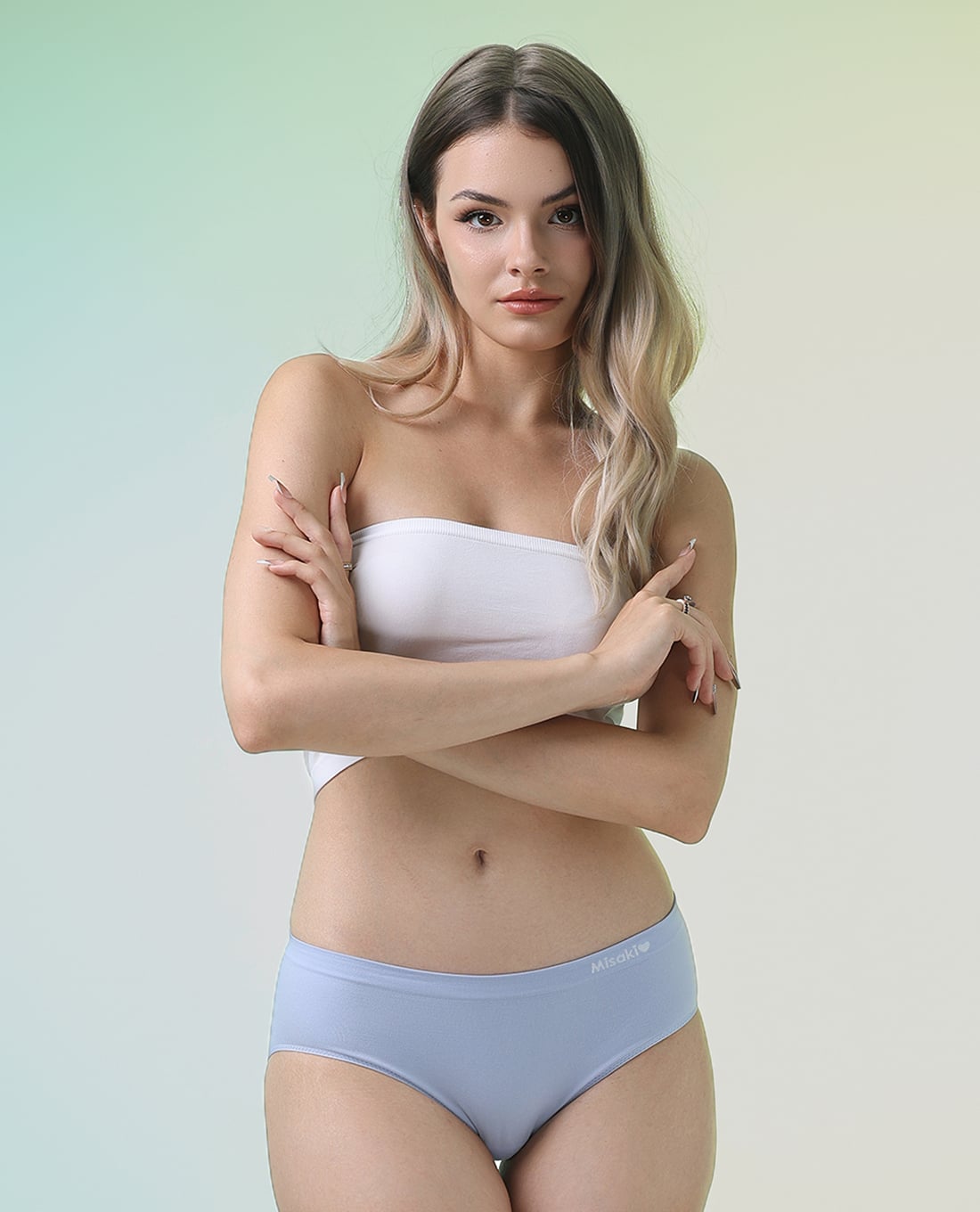 MISAKI - Quần lót bikini nữ polyamide trơn