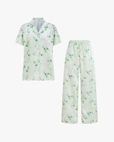  VERA - Bộ pijama nữ dài tay ngắn latin in 