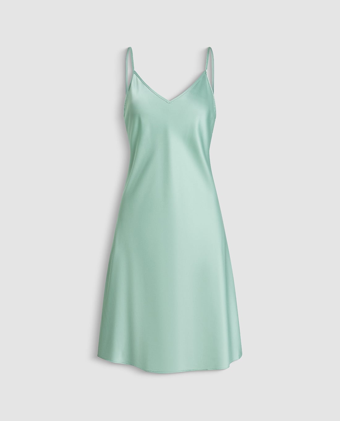 MISAKI - Đầm ngắn nữ mặc nhà hai dây latin trơn