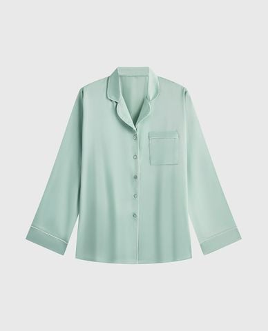  VERA - Bộ pijama dài nữ latin trơn tay dài 