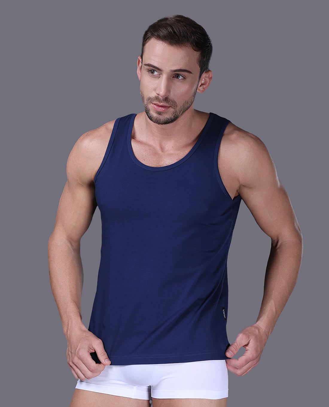 JOCKEY - Áo ba lỗ nam cổ tròn Cotton