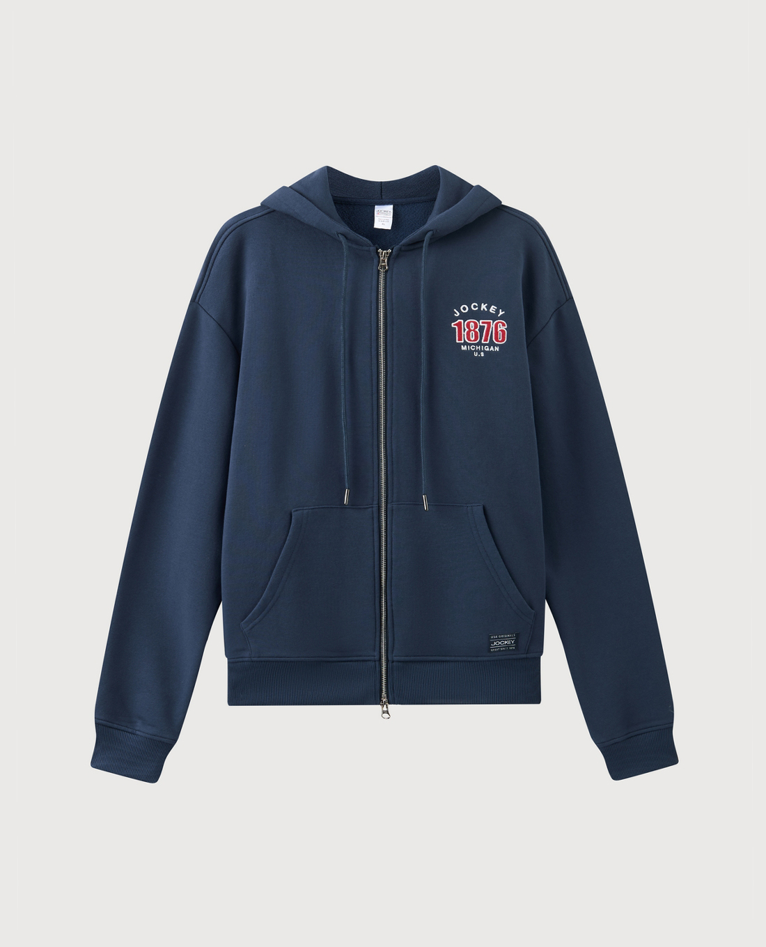 JOCKEY - Áo khoác phối mũ unisex cotton cvc