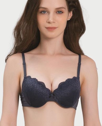  MISAKI - Áo ngực cup 3/4 ren đai trơn mút dày 