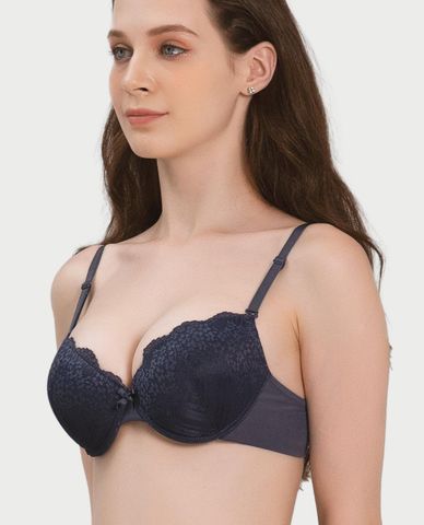  MISAKI - Áo ngực cup 3/4 ren đai trơn mút dày 