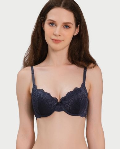  MISAKI - Áo ngực mút dày cúp ren phối dây lưng ren 