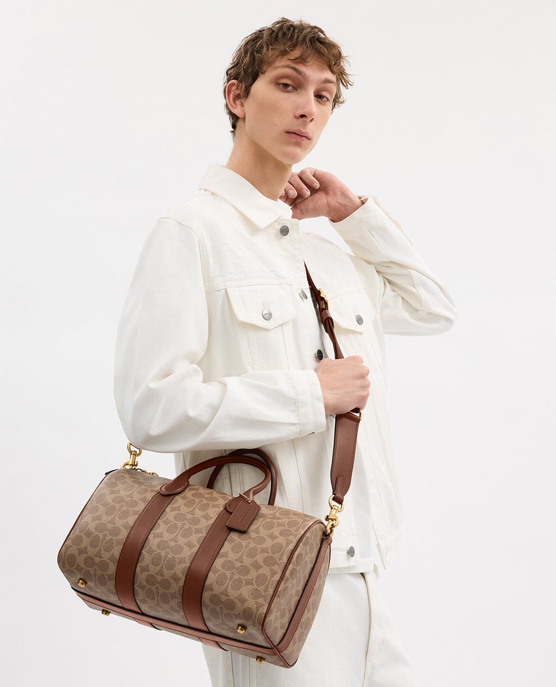 COACH - Túi du lịch nam phom chữ nhật Compass 35