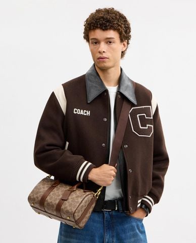  COACH - Túi đeo chéo nam Compass In Signature 25 