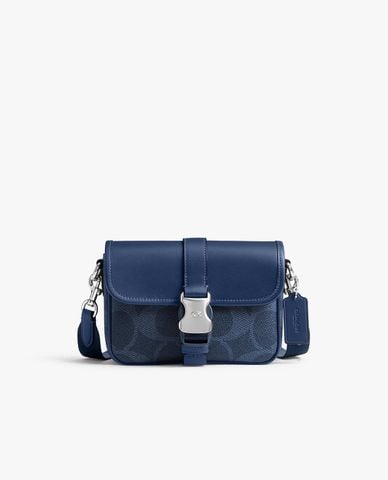  COACH - Túi đeo chéo nam phom chữ nhật League 19 