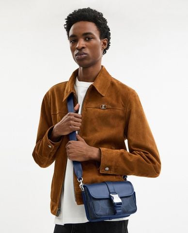  COACH - Túi đeo chéo nam phom chữ nhật League 19 