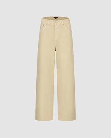  URBAN REVIVO - Quần jeans nữ ống rộng thanh lịch 