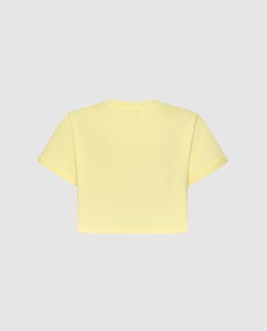  URBAN REVIVO - Áo croptop nữ tay ngắn in họa tiết 