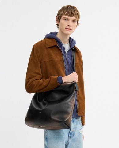  COACH - Túi đeo chéo nam Mott Messenger In Loved Leather 