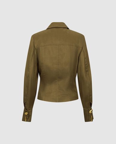  URBAN REVIVO - Áo khoác blazer nữ phom ôm thanh lịch 