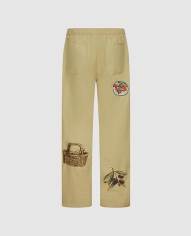  URBAN REVIVO - Quần nam ống đứng phối họa tiết 