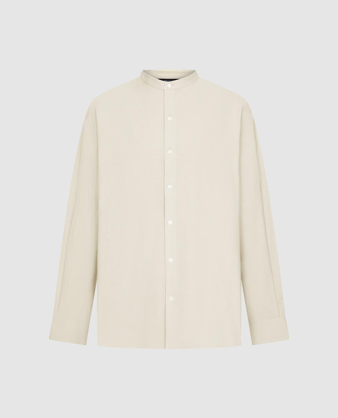 URBAN REVIVO - Áo sơ mi nam cổ trụ tay dài thanh lịch