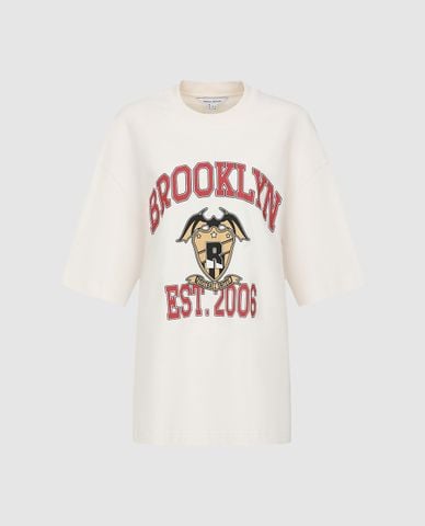  URBAN REVIVO - Áo thun nam cổ tròn tay ngắn in họa tiết 