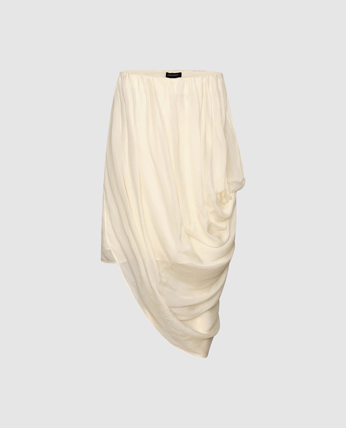 URBAN REVIVO - Chân váy midi quấn chéo bất đối xứng