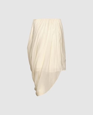  URBAN REVIVO - Chân váy midi quấn chéo bất đối xứng 
