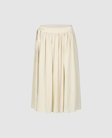  URBAN REVIVO - Chân váy chữ A midi xếp li thanh lịch 